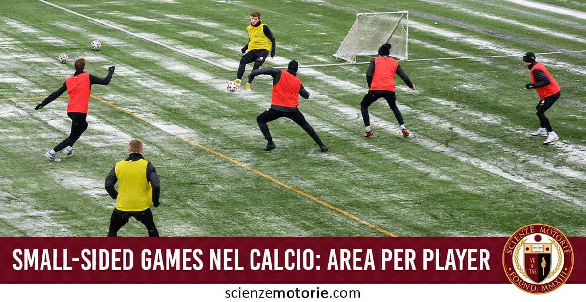 Small-sided games nel calcio: area per player