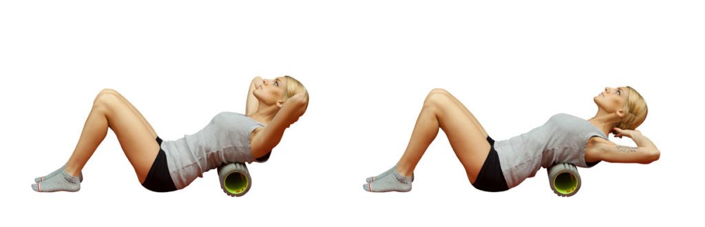 rilasciamento miofasciale dorsale con foam roller